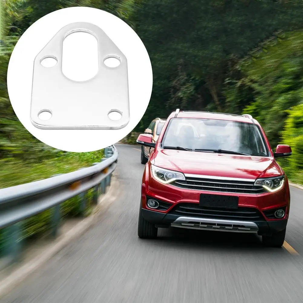 SBC Chrome Fuel Pump Auto Mounting Plate Gaskets Lightweight Polished Electroplated With Hole Oil Gasket For Car | Автомобили и