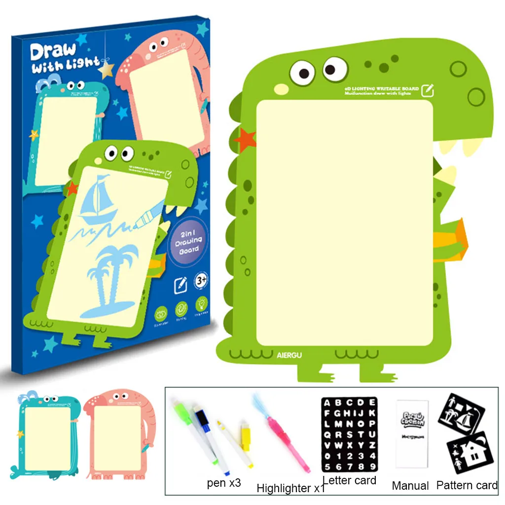 1 шт. доска для рисования эскиз Магические рисунки флуоресцентная ручка