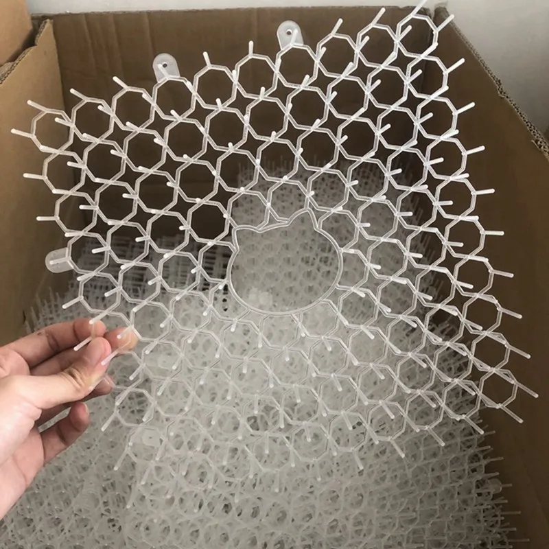 Анти кошка прокалывания Pad шип сад Пластик коврик для ногтей отпугиватель