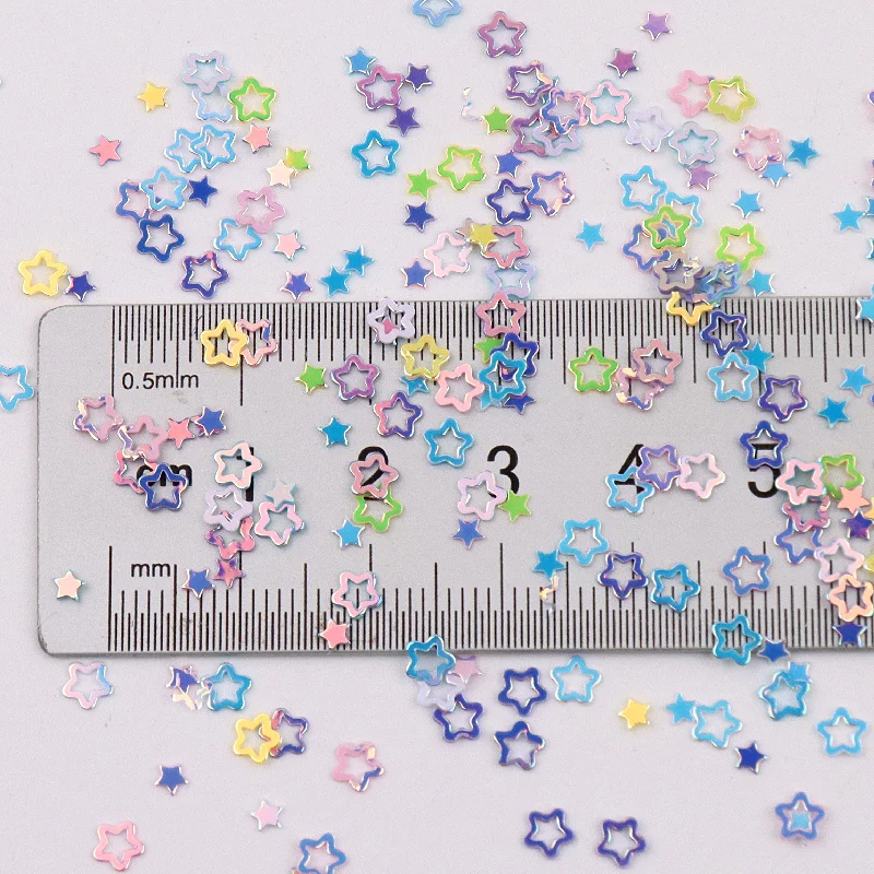 4 мм полые сливы блестки микс сверкающие мгновенной проявки Macaroon блестящее