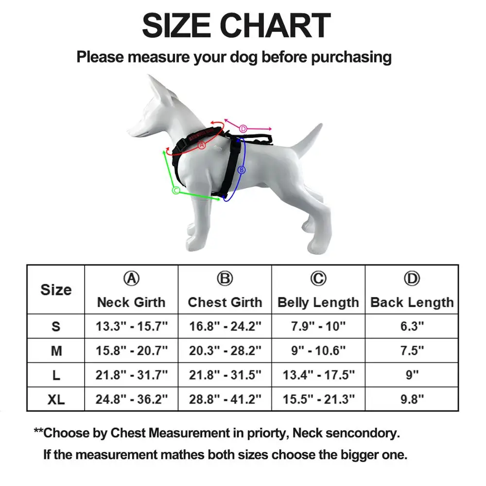 Dog Harness Vest Easy Walk harness Training With Sturdy Handle for Large Medium Small Dogs | Дом и сад