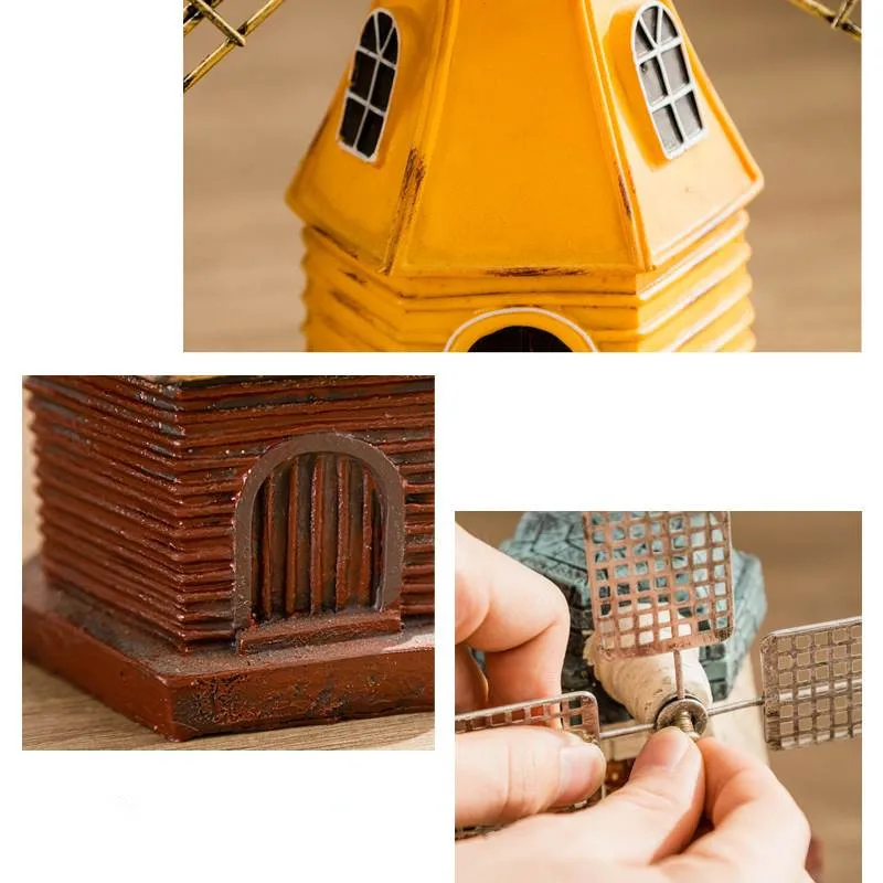 Полимерное голландское украшение ветряная мельница Копилка монетная коробка