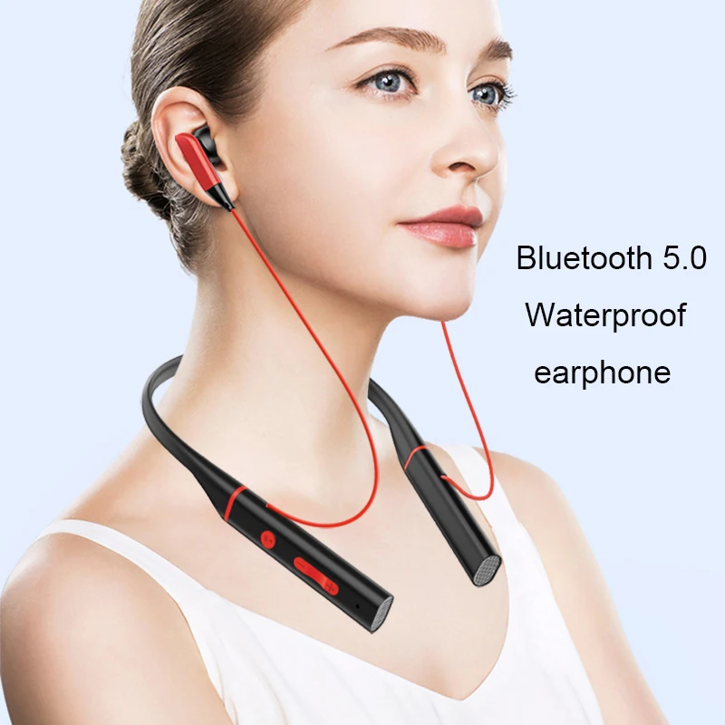 Bluetooth 5 0 Беспроводные спортивные водонепроницаемые наушники стерео гарнитура с