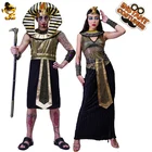 QLQ Рождественские Костюмы для ролевых игр для взрослых, Египетский одежда Фараона косплей, мужские костюмы на Хэллоуин, женские, египетская царица Клеопатры