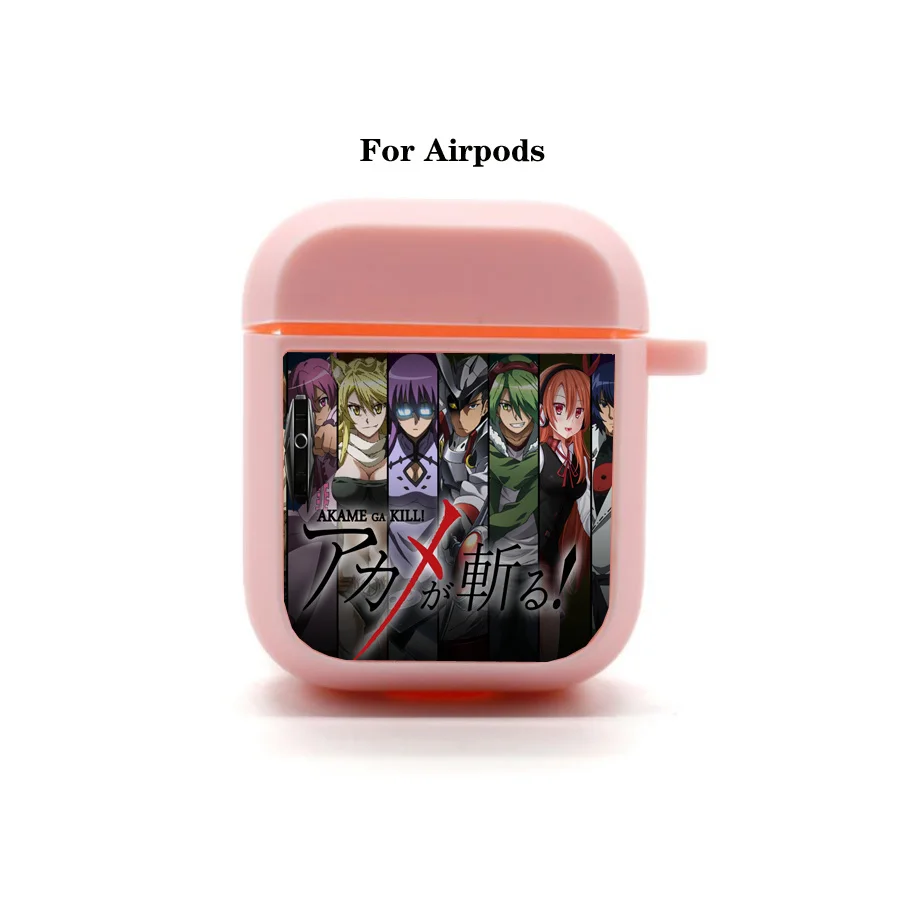 Аниме Akame ga KILL! Чехол для AirPods 2 чехол наушников Apple мягкий силиконовый защитный