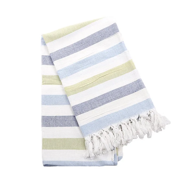 

Cotton Seaside Beach Bathing Swimming Towel with Tassels Travel Outdoor Sunscreen Shawl Women Scarf Newborn Towel Wrap