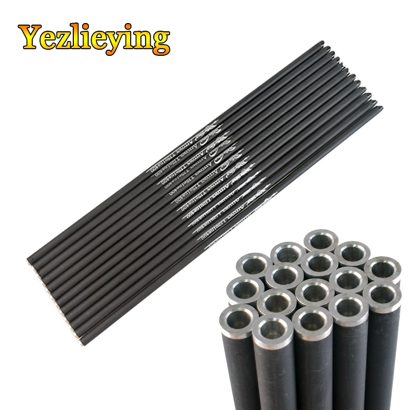 12 шт. Охота стрельба из лука блочного стрелы арбалет углерода стрелка вал 16/20