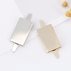 10 шт. 32*19 мм полосы из сплава с пустыми торговыми знаками, металлическая фурнитура, полированные металлические этикетки для стойки