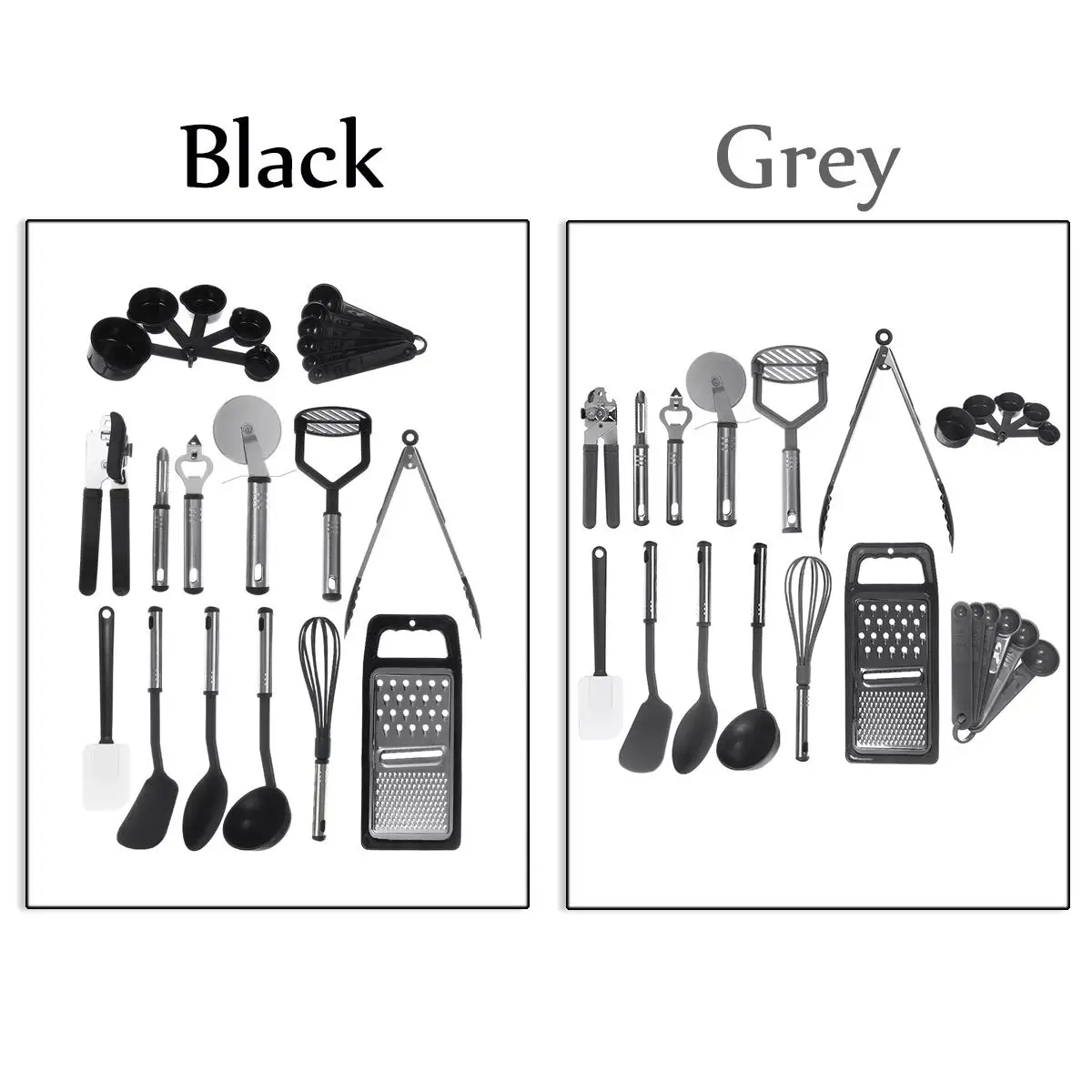 

23PCS Silicone Kitchenware Non-stick Scratchproof Cookware Cooking Tool Spatula Ladle Beaters Shovel Spoon Soup Kitchen Utensils
