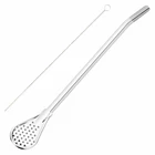 2 шт.лот соломинка для питья с фильтром ручной работы Yerba Mate Tea Bombilla Gourd Washab практичные чайные соломинки для чистки кисти гаджеты