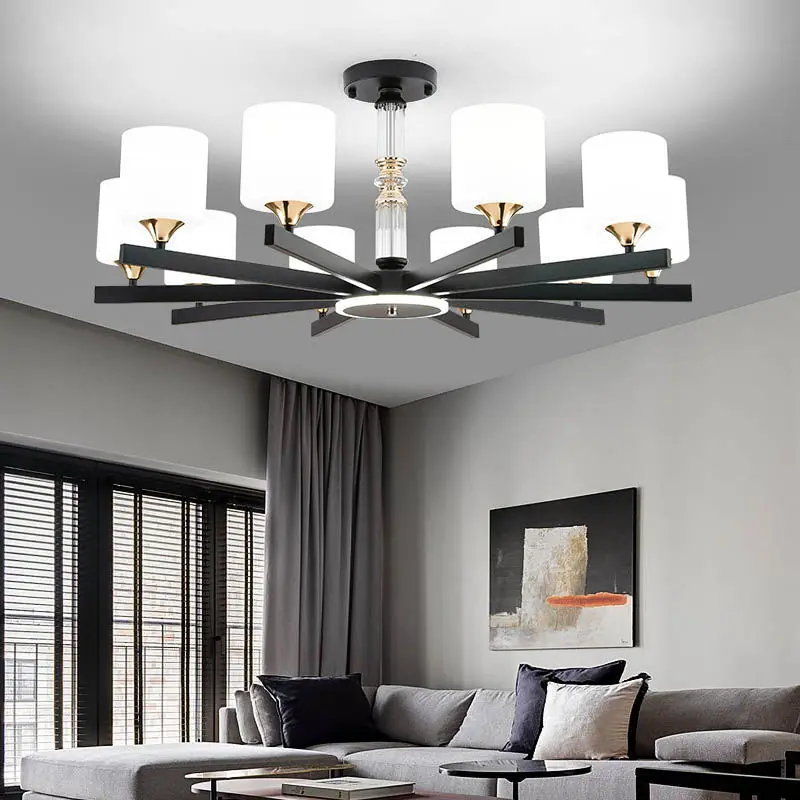 

New Nordic living room lamp, simple lamp, household restaurant bedroom lamp, room lamp, 3-color dimming led
