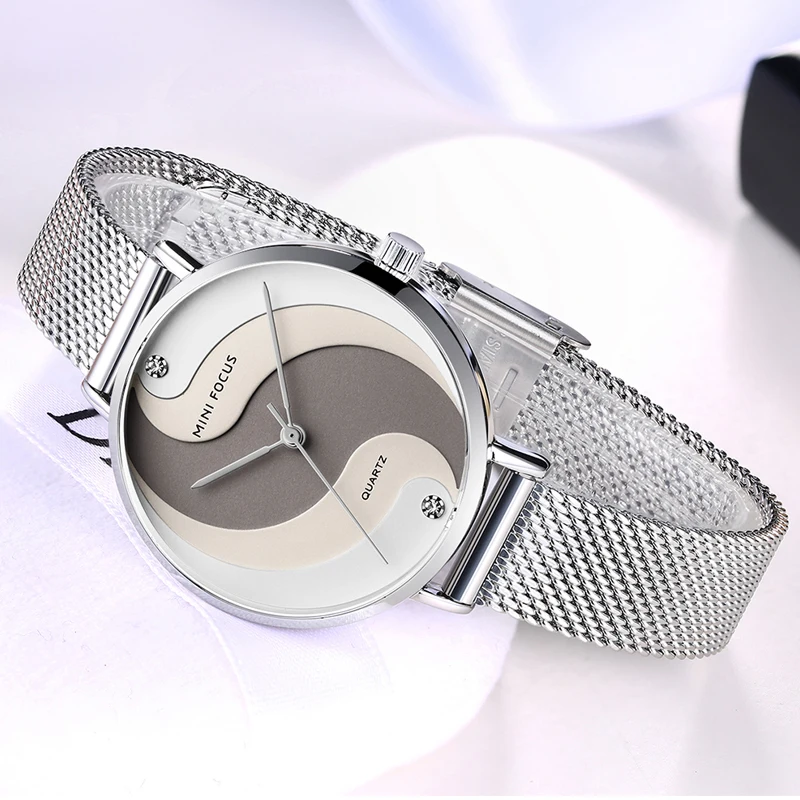 Часы женские кварцевые из нержавеющей стали брендовые Роскошные