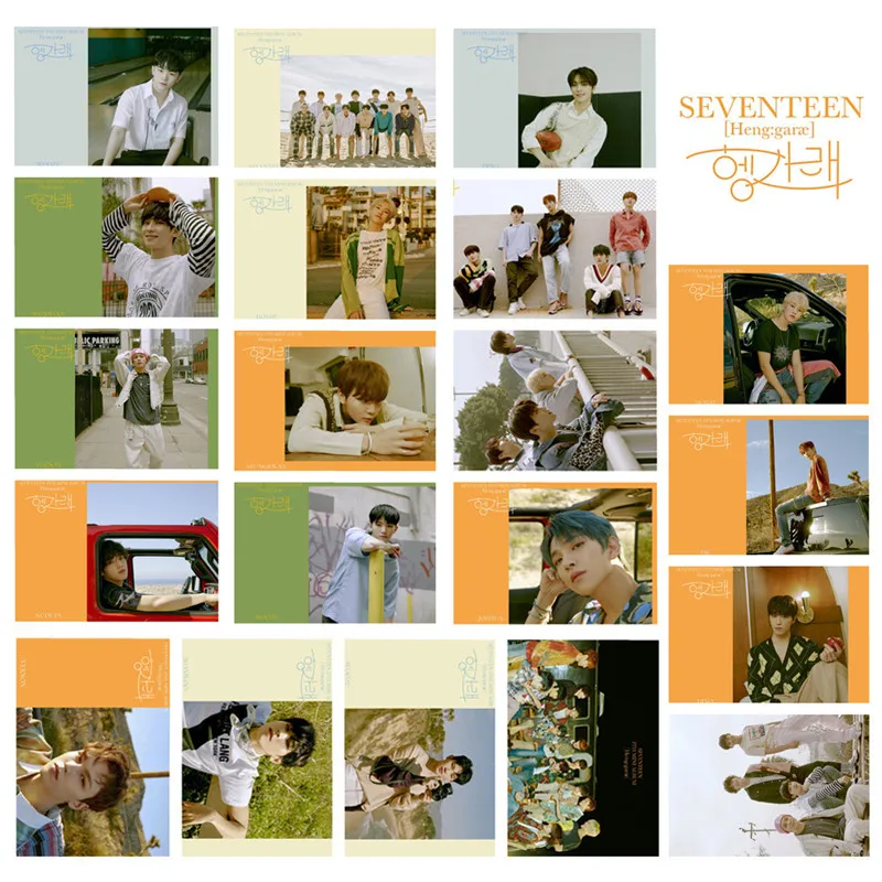 

KPOP 16PCS Seventeen LOMO Card New Album Heng:garæ Photocard THE8 VERNON WOOZI S.COUPS Fans Collection wj537