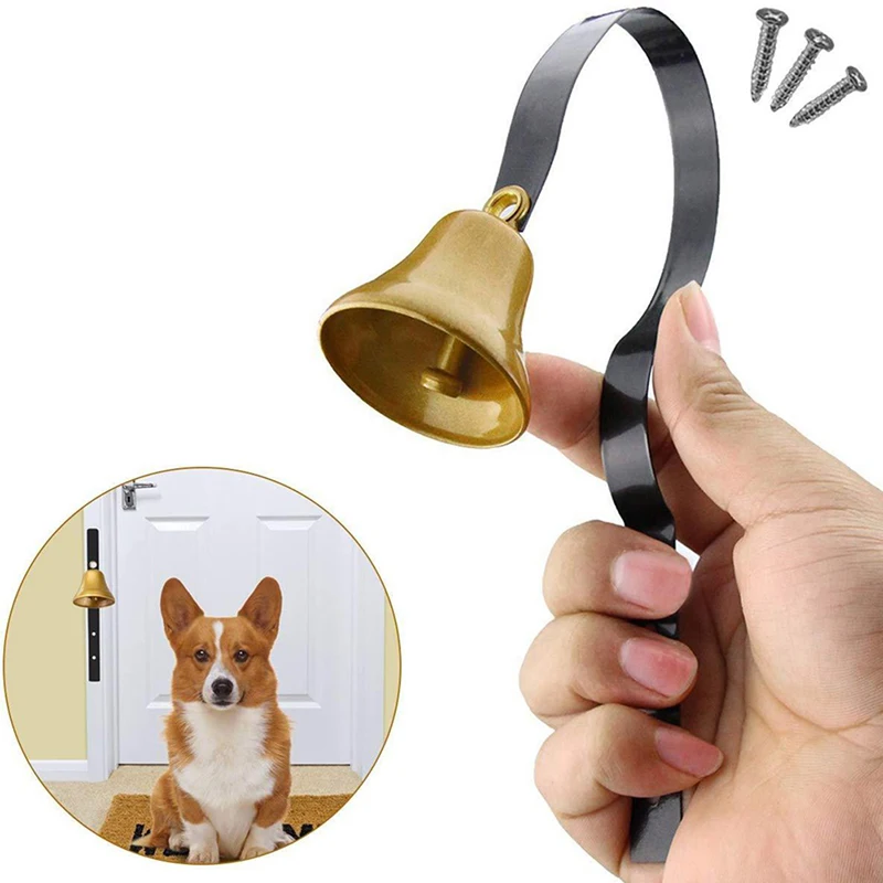 

Puppy Smart Antique Christmas Tinkle Bells Wall Mounted Potty Training Anti-Grab Door Doorbells For Dog Interactive Toys 1pcs