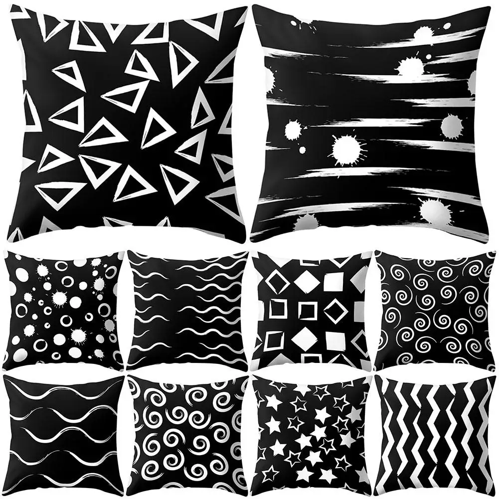 

Чехол для подушки, черный, треугольный, Круглый, звездный, для дома, стула, дивана, автомобиля, Лидер продаж