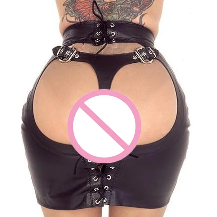 Горячая красная черная мини-юбка из ПВХ с гидроэффектом бандажная латексная юбка