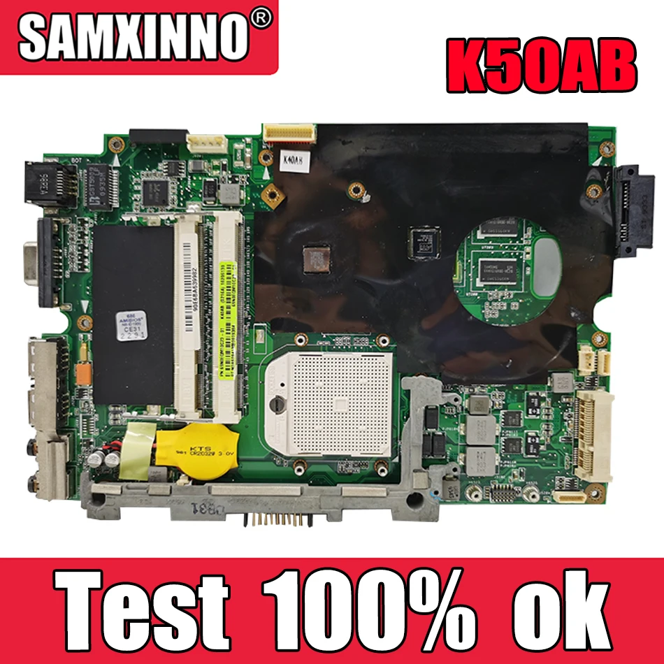 

Материнская плата Akemy для ноутбука ASUS K50AB K40AB K50AD K40AD K50AF K40AF 100% протестированная оригинальная материнская плата с бесплатным ЦПУ (ЦП)