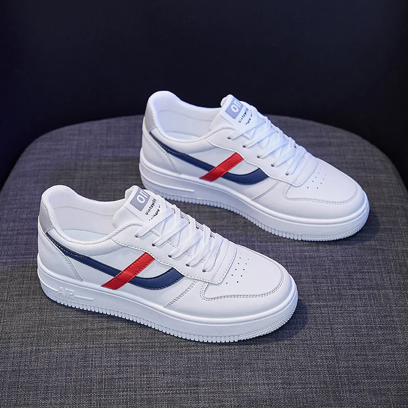 

2021 Spring New Fashion White Shoes Women's Thick-soled All-match Sports Shoes Women's Height-increasing Casual Shoes