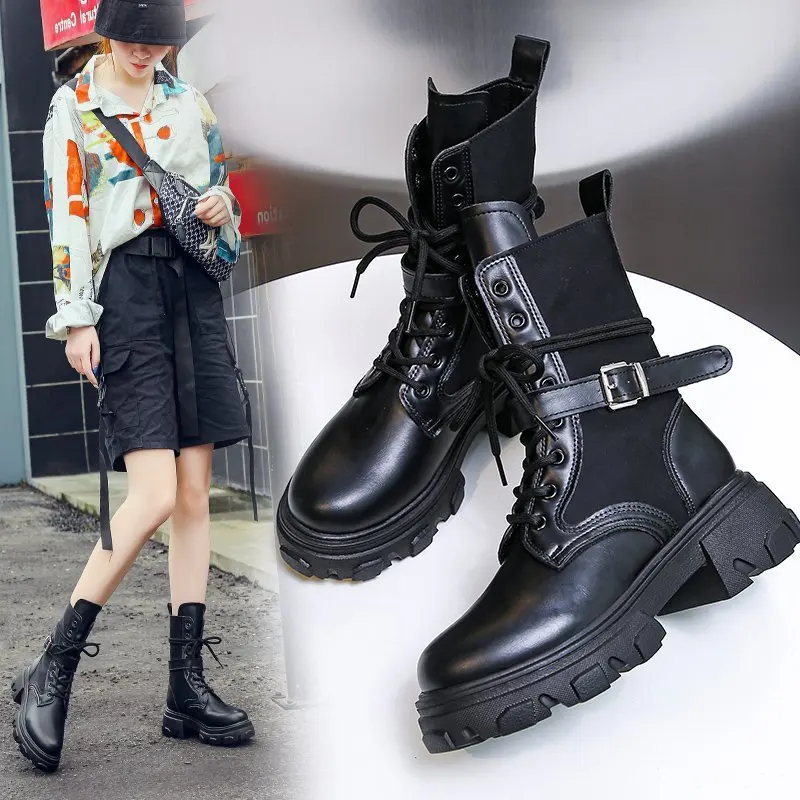 

New light mouth pure color boots women's trend breathable student casual sports shoes