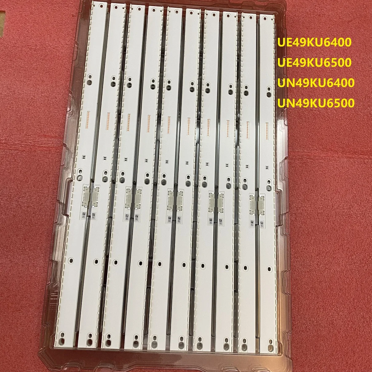 Luz de Fundo para Samsung Tira Conduzida Ue49ku6400 Ue49ku6500 Un49ku6400 Un49ku6450 Un49ku6500 Ua49mu6500 Bn96-39674a 39673a Set = 10 5 Pcs