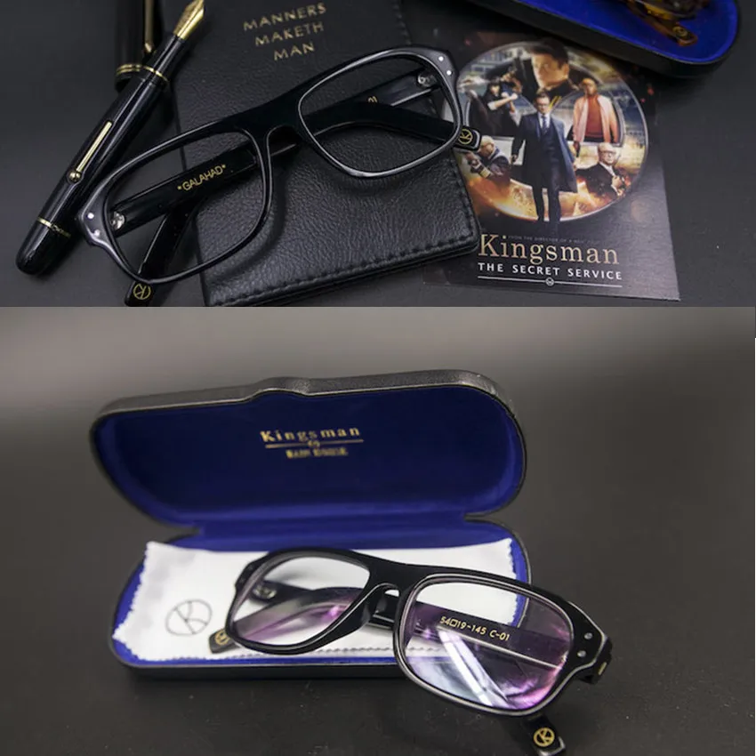 Кино Kingsman The Golden Circle Secret Service Косплей очки солнцезащитные ожерелье подвеска