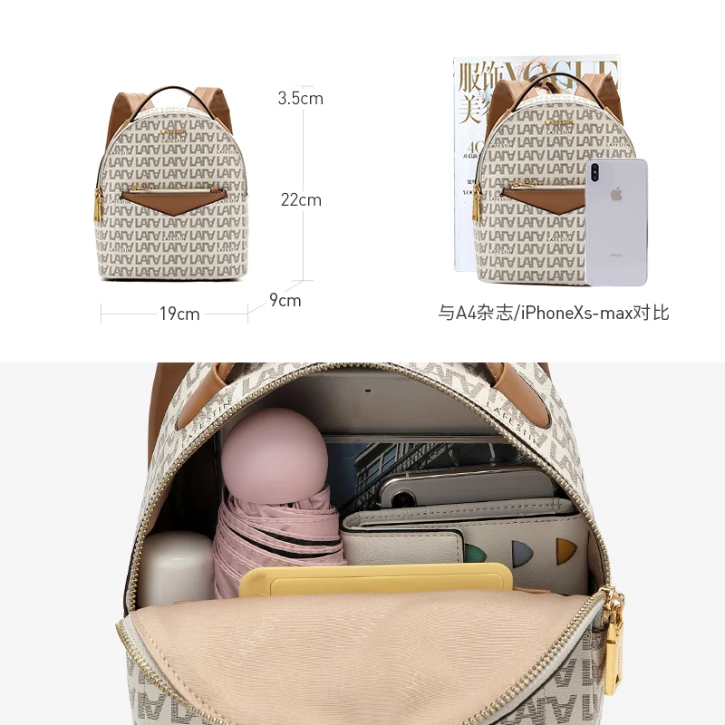 LAFESTIN Брендовая женская сумка 2019 осень новый модный рюкзак красивая двойная через