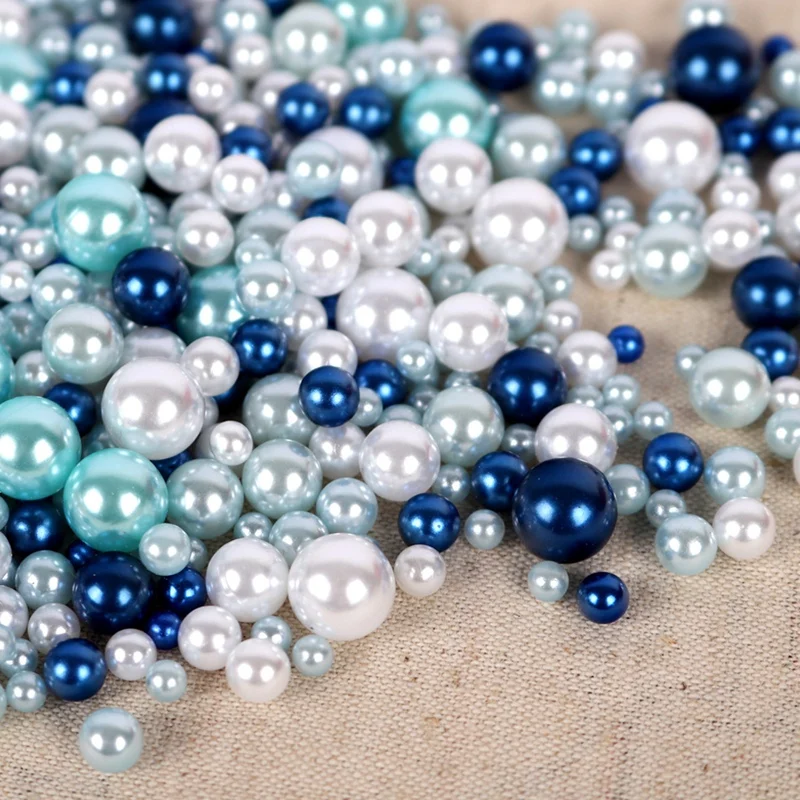 

Color Round Beads Imitation Pearl String Non-Porous 4-10mm Mixed Color Hand DIY Jewelry Accessories