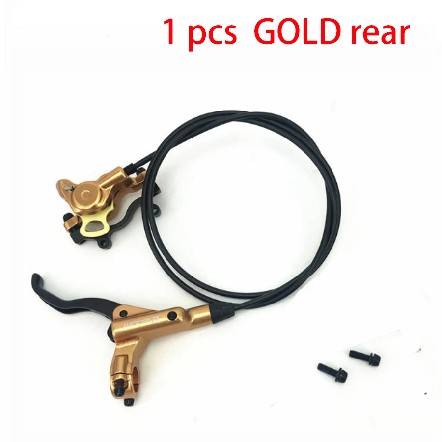 Gold rear 1 pcs Зум HB-875 горный велосипед гидравлический дисковый Тормозной Суппорт тормозной механизм горного велосипеда набор зажимов лучше, чем M315 M395 M447 W/n G3/HS1 ротор - Цвет: Gold rear 1 pcs