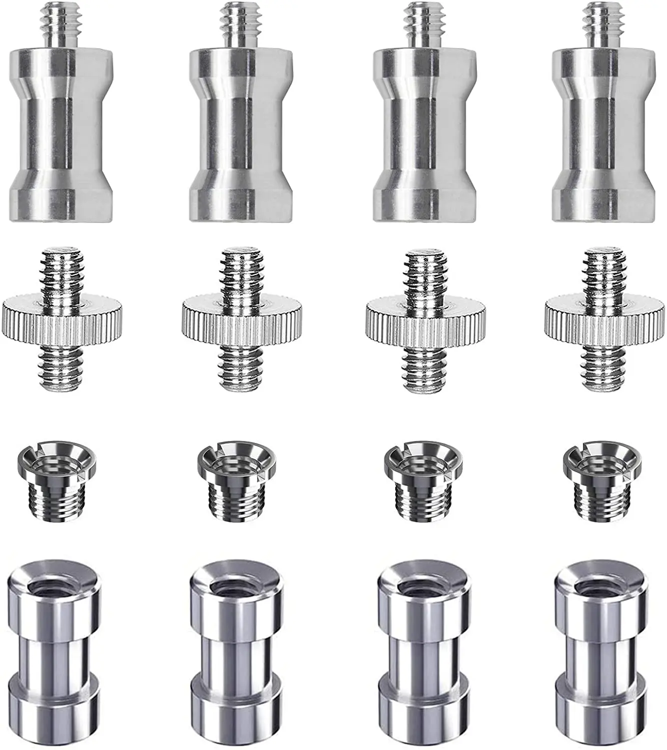 

Винты для камеры комплект, PAMOWO 16 шт. винт с резьбой для крепления на штативе адаптер 1/4 "до 1/4" резьбовым кольцом винтовой преобразователь пак...