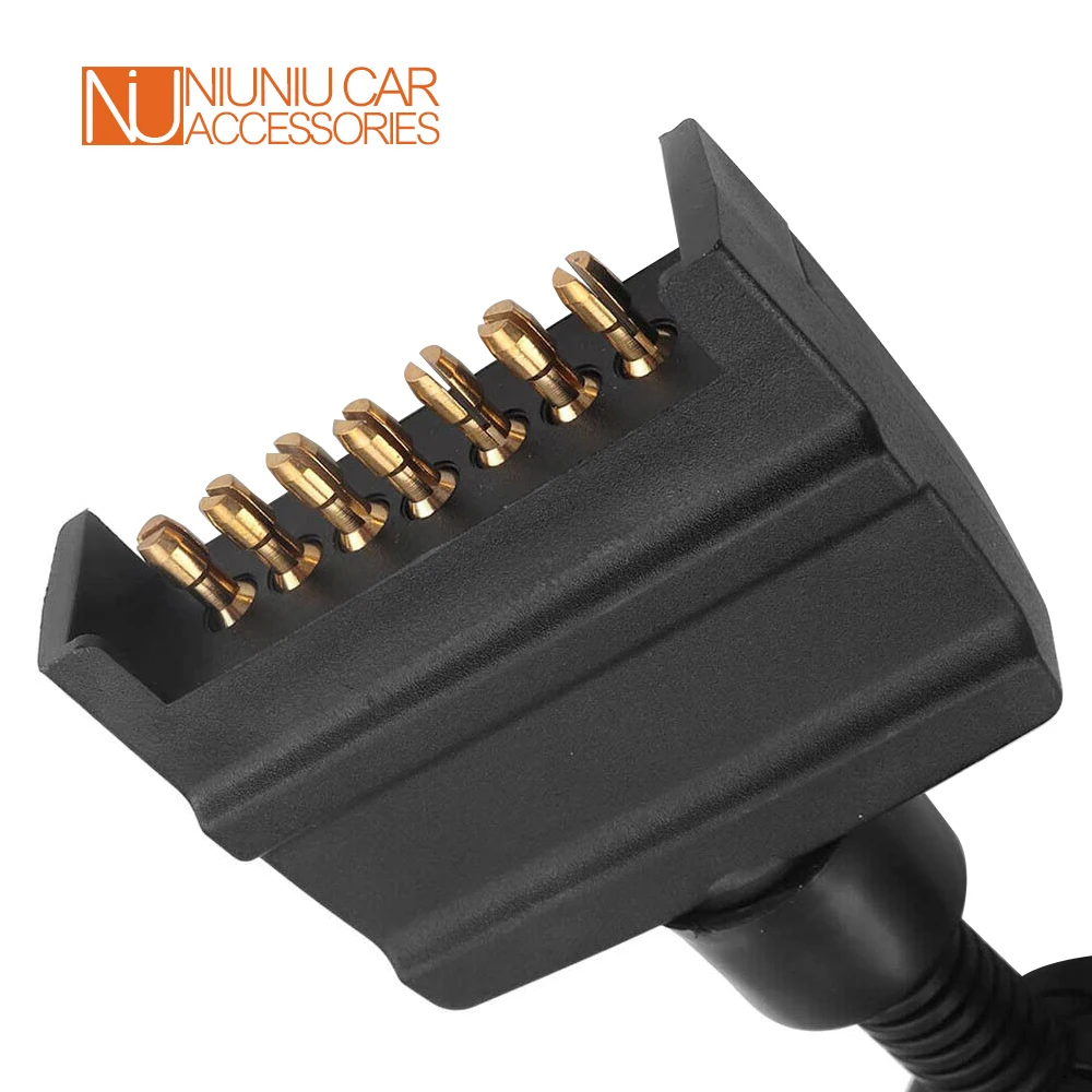 12 В адаптер для автомобильного прицепа 7-контактный плоский штекер на большой