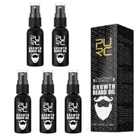 5 pcs growth beard oil anti moustache loss grow serum essence beard hair thicker fuller treatment product beard care for man