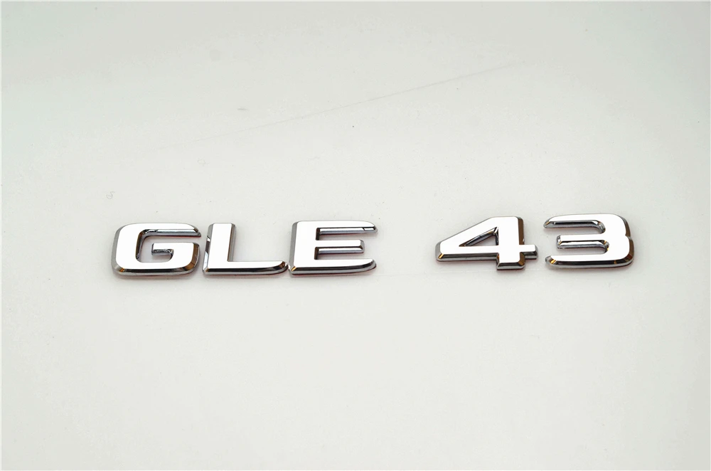 

Emblem Badge Decal Trunk Rear ABS for Mercedes Benz GLE400 GLE500 GLE43 GLE63 Stylish Chrome Car Exterior Decoration Sticker