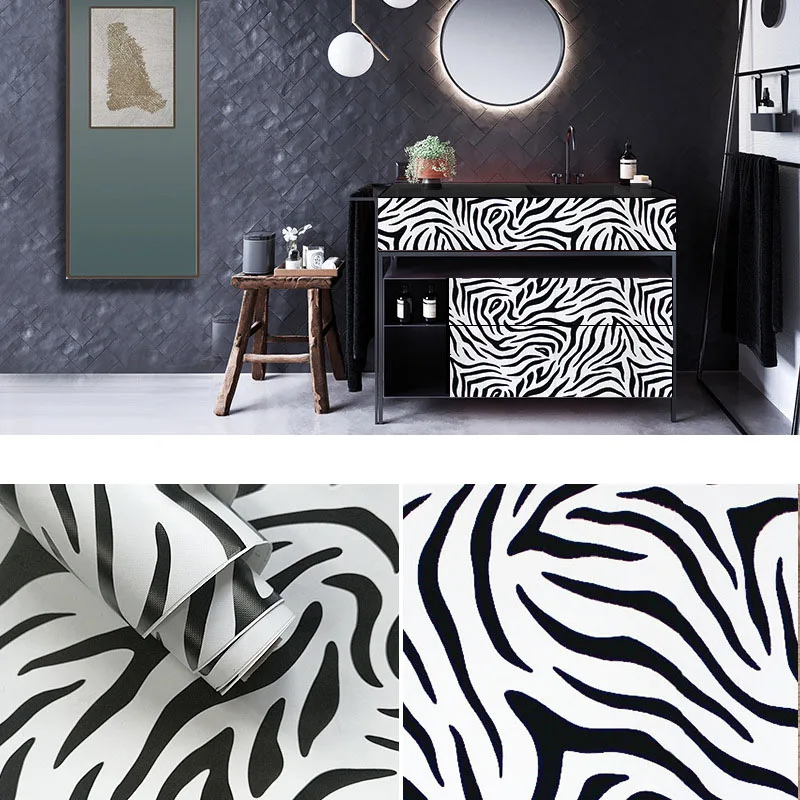 

Modern Plaid Bedroom Wallpaper Sticker Self Adhesive PVC Wallpaper Furniture Kitchen Sticker High Quality Home Waterproof Paper