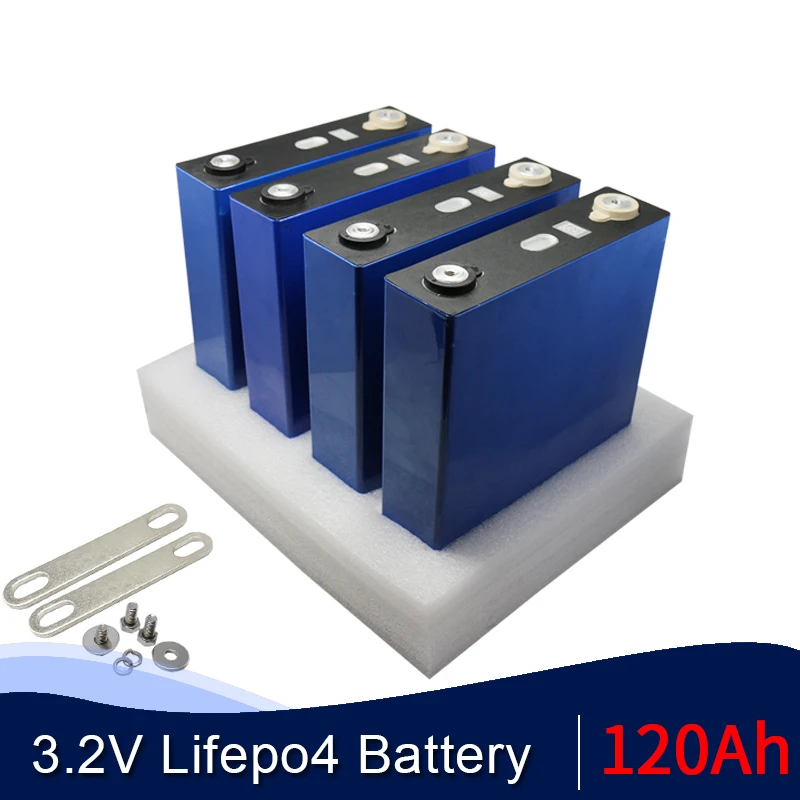 8 шт. 3 2 V 120Ah LiFePO батарея Max 3C для хранения солнечной энергии 24V120Ah Аккумулятор