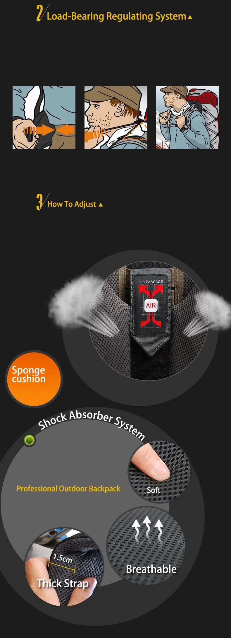 Maleroads 60L альпинистская сумка, открытый спортивный рюкзак, водонепроницаемый нейлоновый рюкзак, сумка с дождевиком, для походов, кемпинга, велосипеда