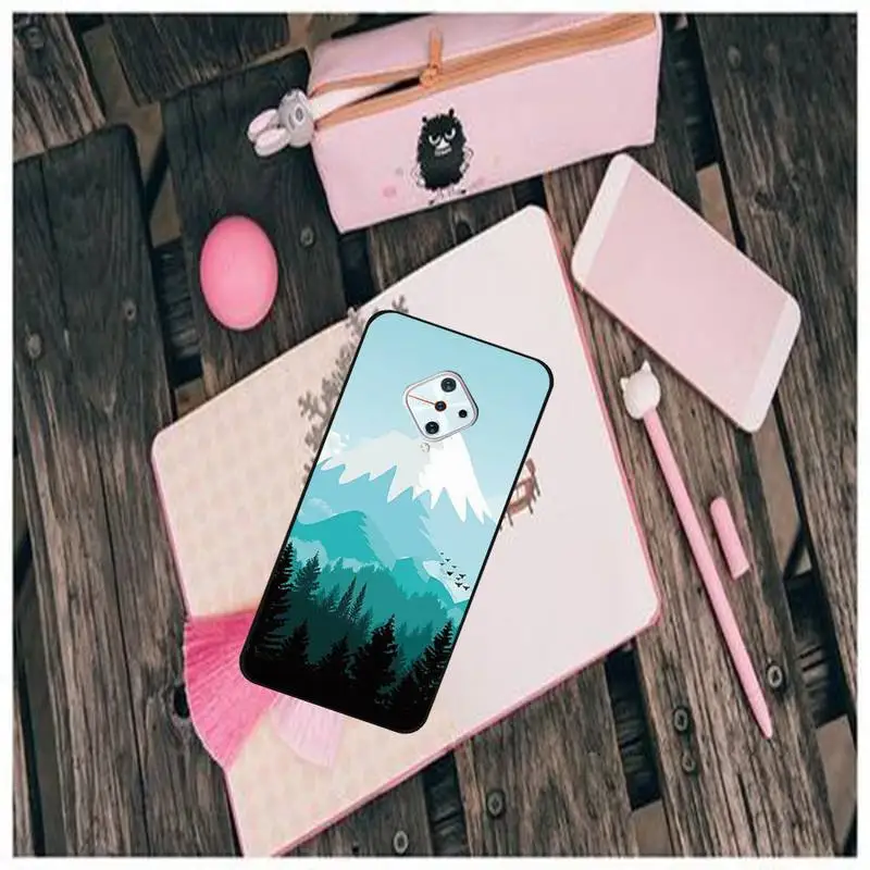 

ZFGHSHYQ Aesthetic Art Black TPU Phone Case For Vivo X9 9s 20 Plus Y97 83 75 71 69 V15 V17 V5 S