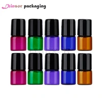50pcslot 1ml 2ml 3ml 5ml glass color roller bottle doterra essential oil vials roll on containers travel bottles