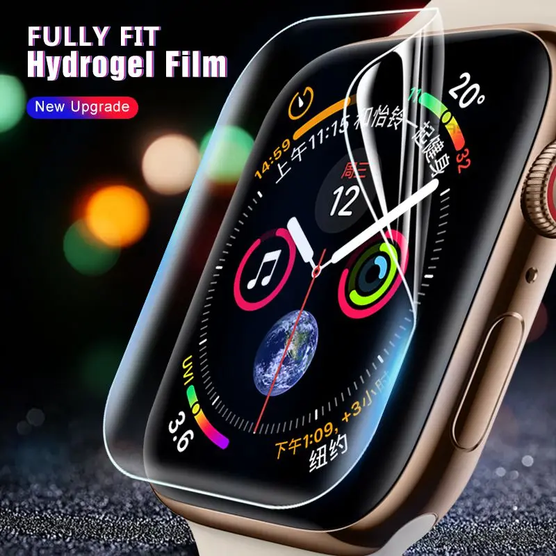 

9D Watch Protector Clear Full Protective Film for iWatch 4 5 6 SE 40MM 44MM Not Tempered Glass for Apple Watch 3 2 1 38MM 42MM