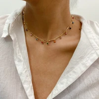 creative fashion simple clavicle necklace for women personality geometric popular bone chain stitching chocker necklace jewelry