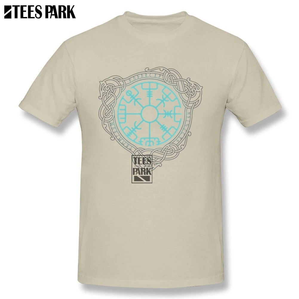 Оранжевый Vegvisir старый Норс Руна викингов круг с Odin'S Funky футболки хип хоп