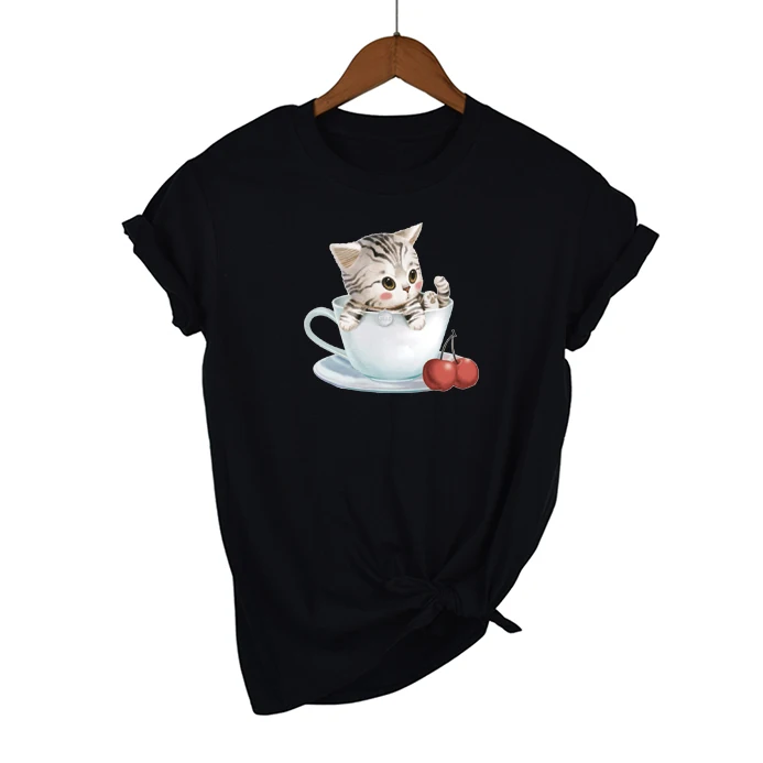 Мод мультфильм Стил с принтом на каждый день в стиле Харадзюку для женщин Летняя