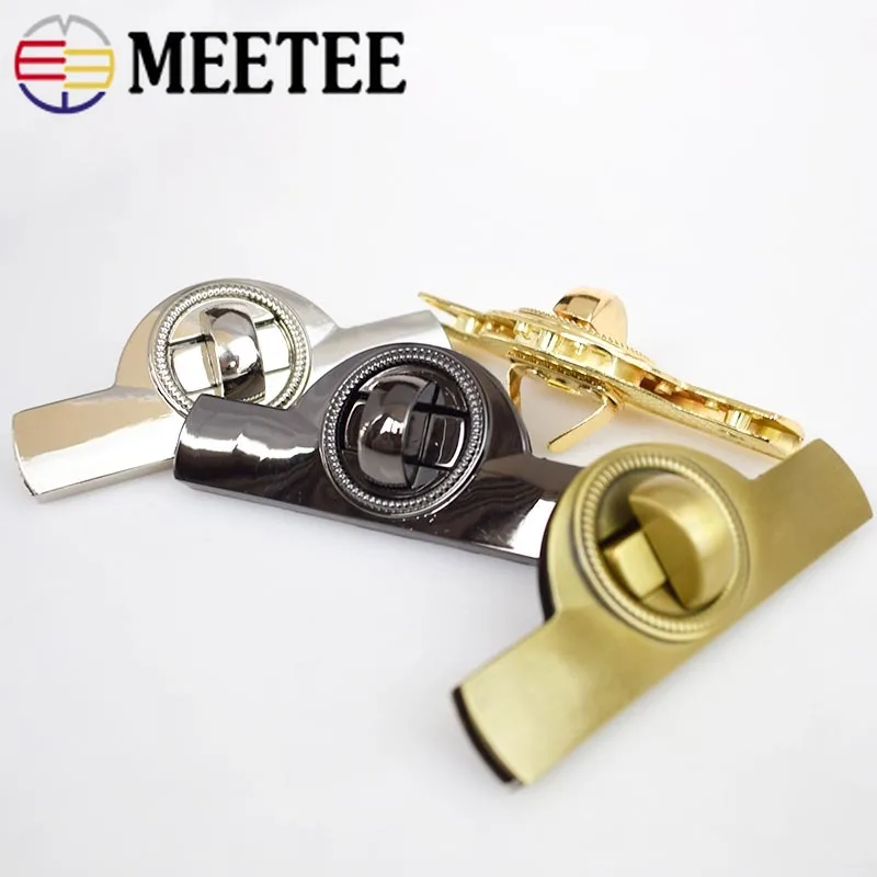 Meetee 2/5 шт Арка металлический замок пряжки для сумочки пряжка кольцо тянуть твист