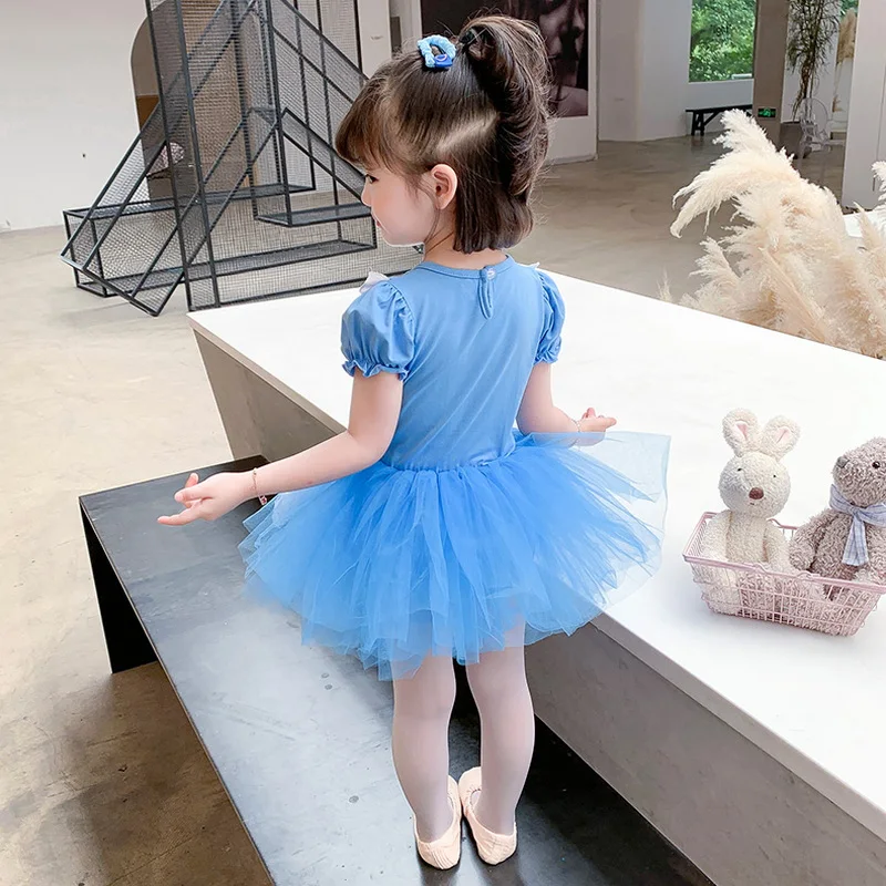 Летняя одежда для балета и танцев девочек Детский костюм принцессы платья-пачки