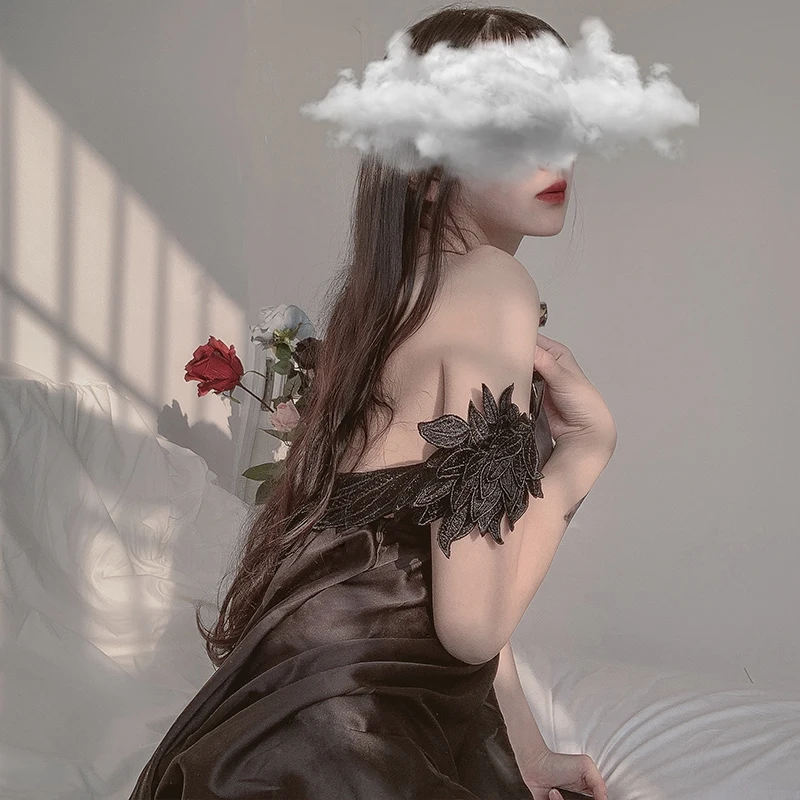 Женская ночная рубашка с кружевным ремешком пижама домашний костюм сексуальное