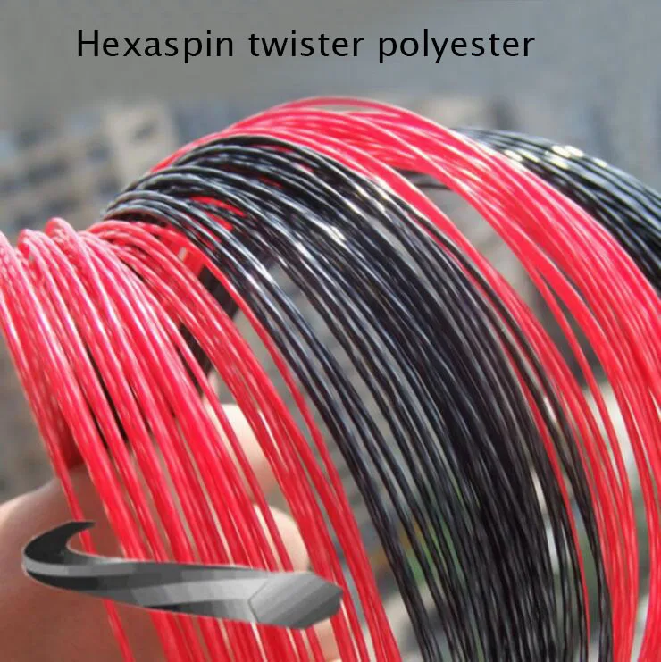 1 шт. Бесплатная доставка теннисные струны Hexaspin twister из полиэстера 23 мм 16 г