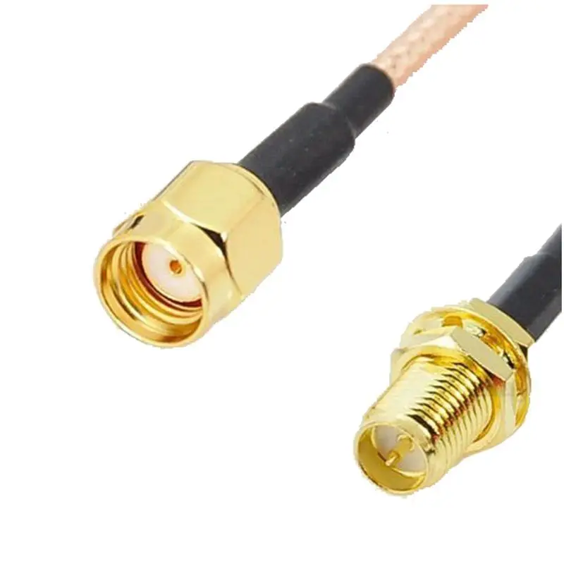 RP SMA Удлинительный кабель штыревой к гнезду гайка переборка обжимной RG316