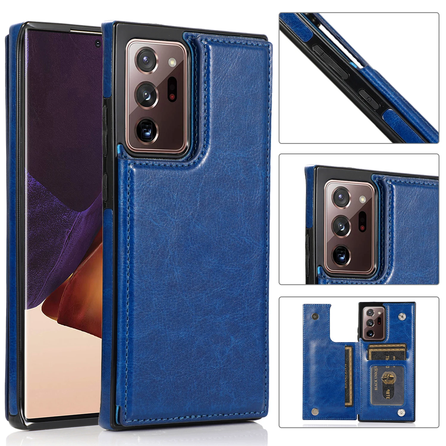

Luxury Slim Fit Leather Wallet Case For Samsung Galaxy S20 FE S21 S9 Plus Note 20 Ultra 10 Lite With Card Slot Shockproof Cover