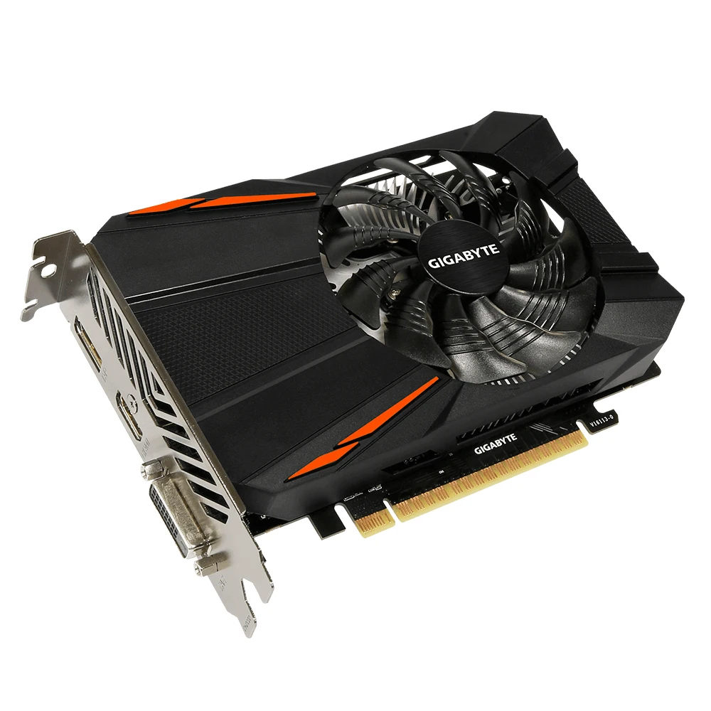 Видеокарта Gigabyte gtx 1050ti видеокарта NVIDIA GeForce gigabyte 1050 GDDR5 4 ГБ для ПК геймеров б/у
