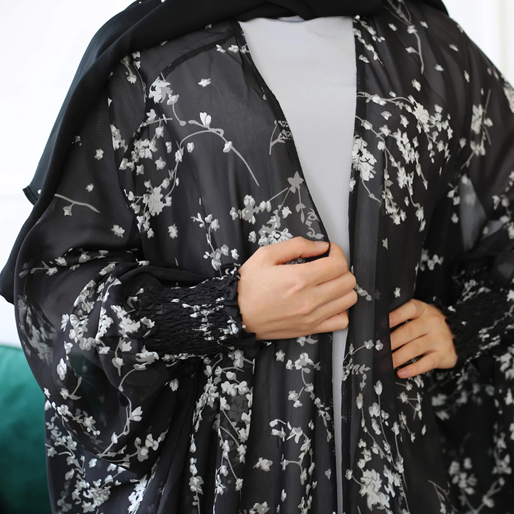 Рамадан ИД Мубарак абайя с рукавом &quotБабочка&quot Дубай кафтан кимоно Mujer кардиган