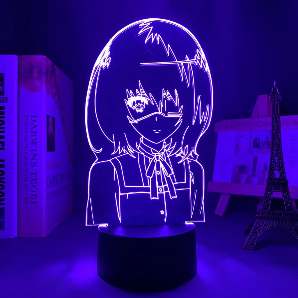 

Another Mei Misaki Led Night Light for Bedroom Decor Nightlight Birthday Gift BL Anime 3d Lamp Mei Misaki Another Drop Shipping